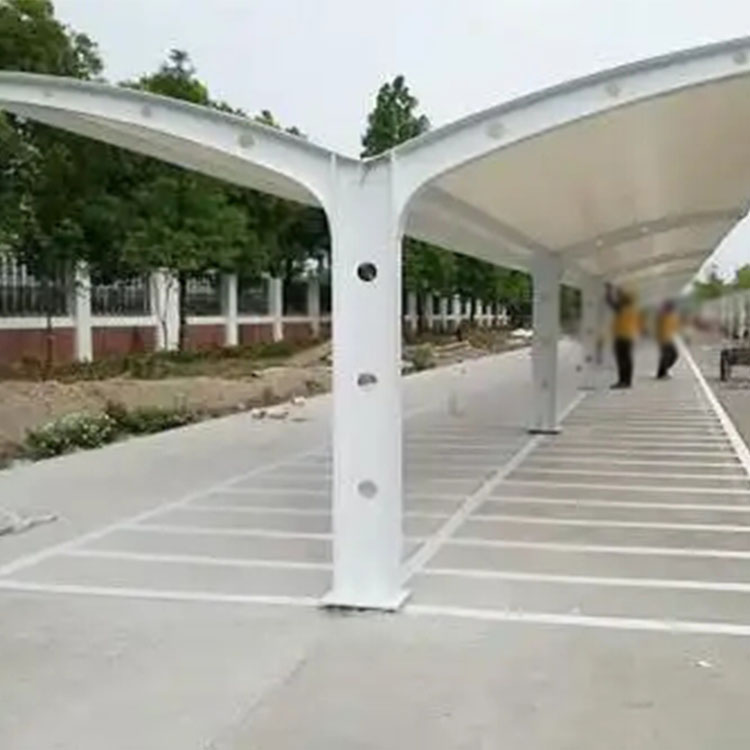 石柱膜结构电动车棚